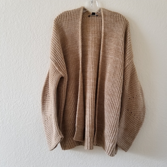 American Eagle Outfitters Sweaters - American Eagle AE Studio Brown Oversized Open Cardigan Size Medium